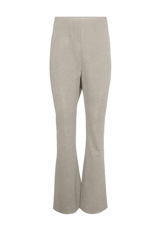Vero Moda Liva High Rise Flared Trousers, Silver Lining Trousers Top Rated