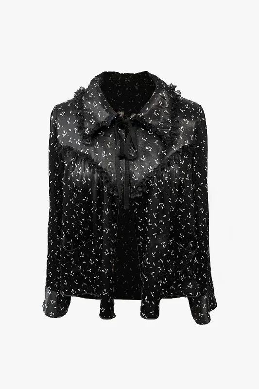 Mini Rosebud Bed Jacket Wool Jacket Cashmere Jacket Tweed Jacket