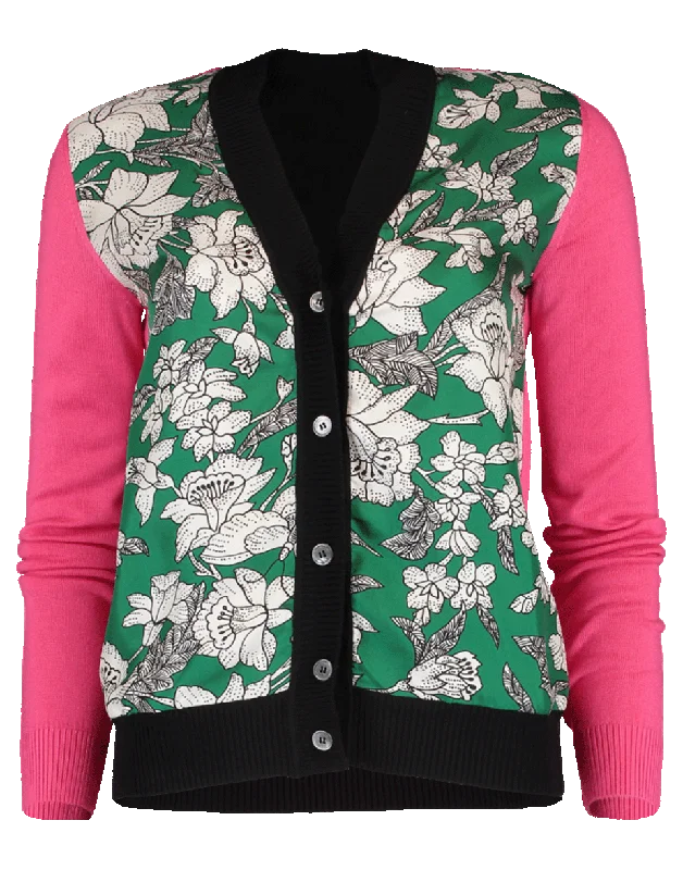 Silk Front Gemini Cardigan Wool Fabric Cashmere Fabric Tweed Fabric