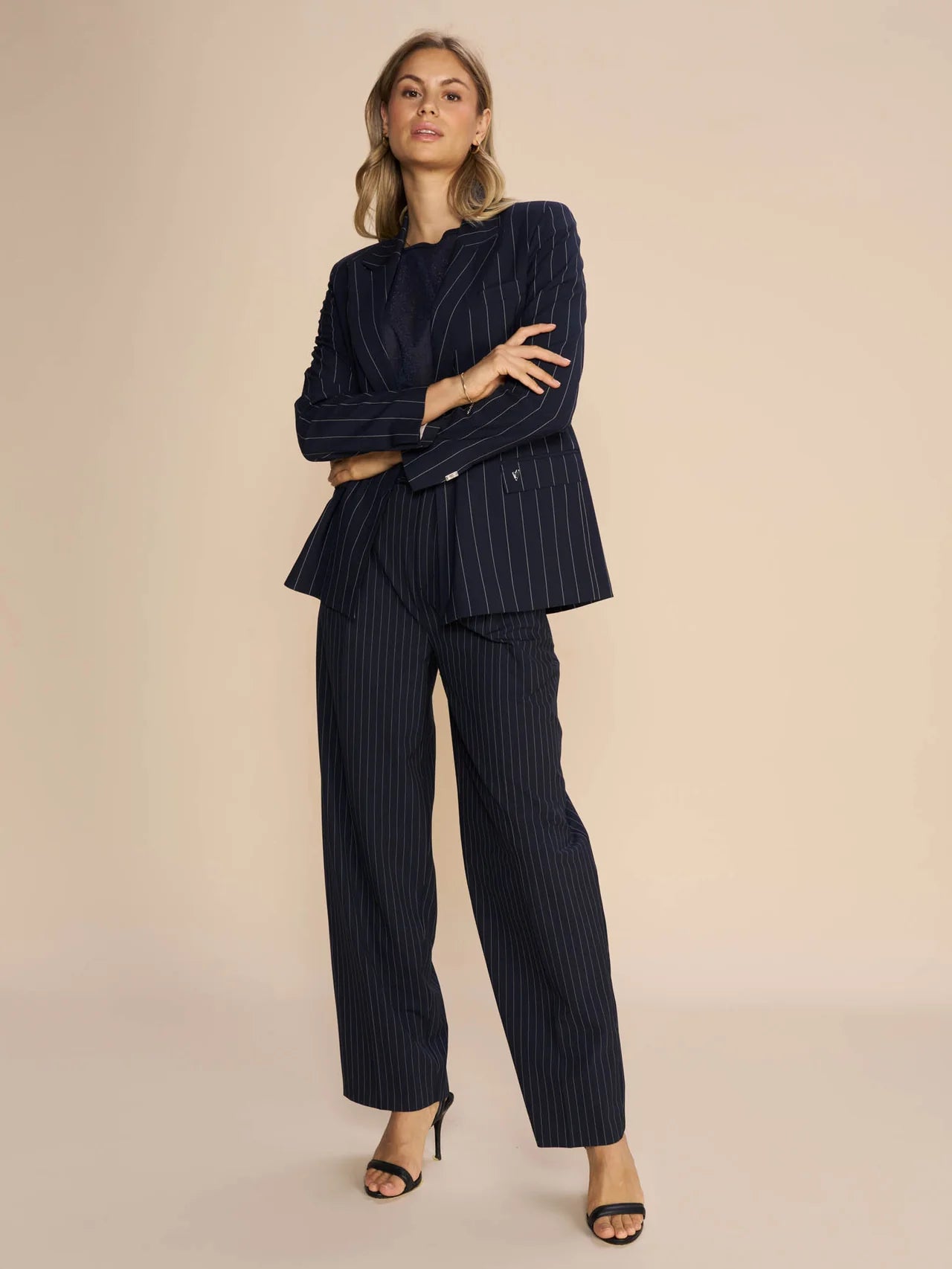 Mos Mosh Beta Roy Blazer-Salute Navy-160630 Spring Women's Coat