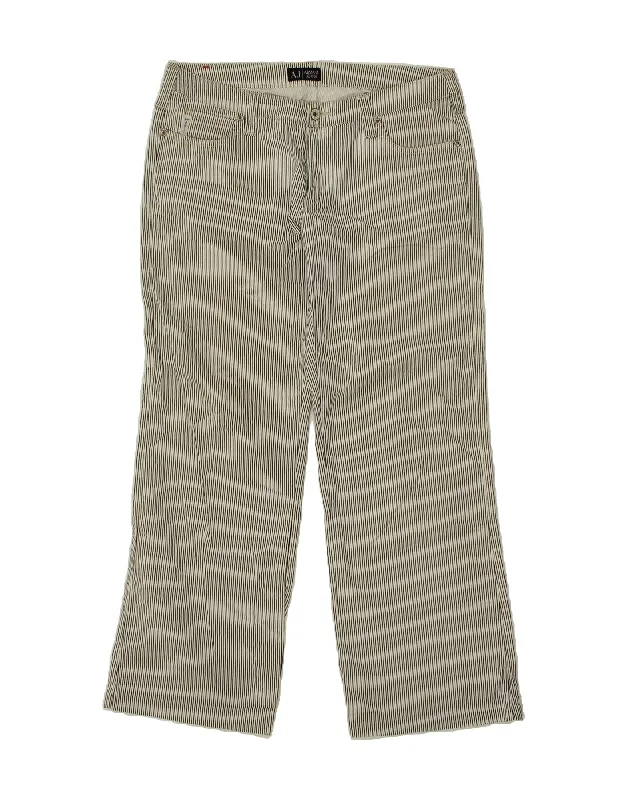 ARMANI JEANS Womens Bootcut Casual Trousers W30 L29 Grey Pinstripe Cotton Trousers Modern Contemporary ARMANI JEANS Womens Bootcut Casual Trousers W30 L29 Grey Pinstripe Cotton Trousers Modern Contemporary