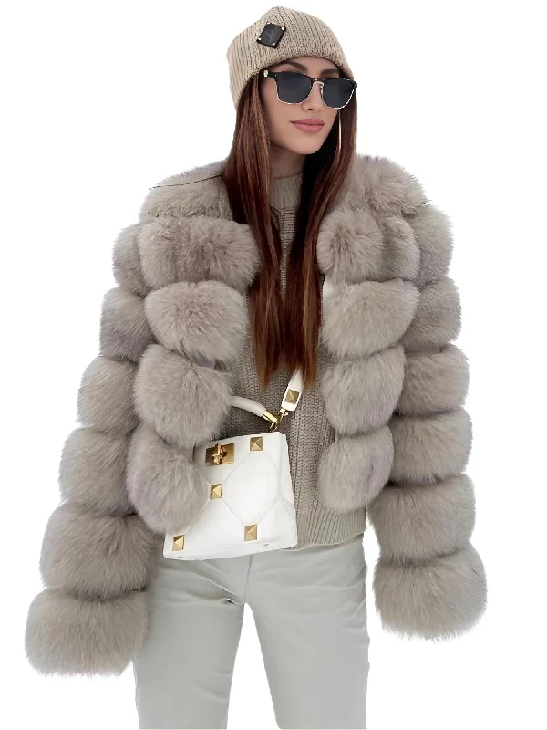Faux Fur Short Coat Women's Cropped Artificial Fox Fur Jacket Women Winter Fluffy Top Thick Warm Furry Fur Outerwear Jacket Blazer Coat Faux Fur Short Coat Women's Cropped Artificial Fox Fur Jacket Women Winter Fluffy Top Thick Warm Furry Fur Outerwear Jacket Blazer Coat