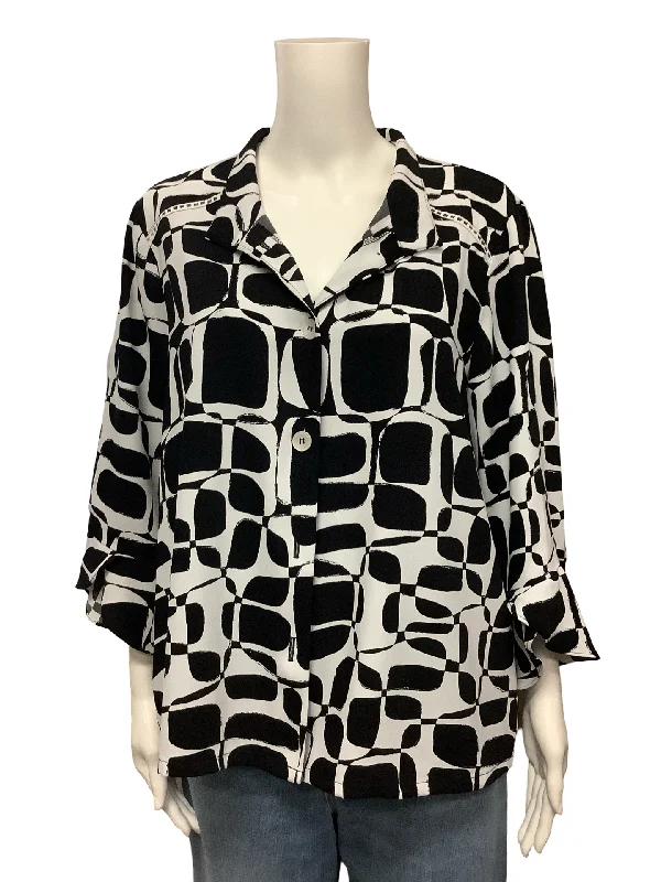 Joseph Ribkoff Top Jacket Size: M Wool Fabric Cashmere Fabric Tweed Fabric