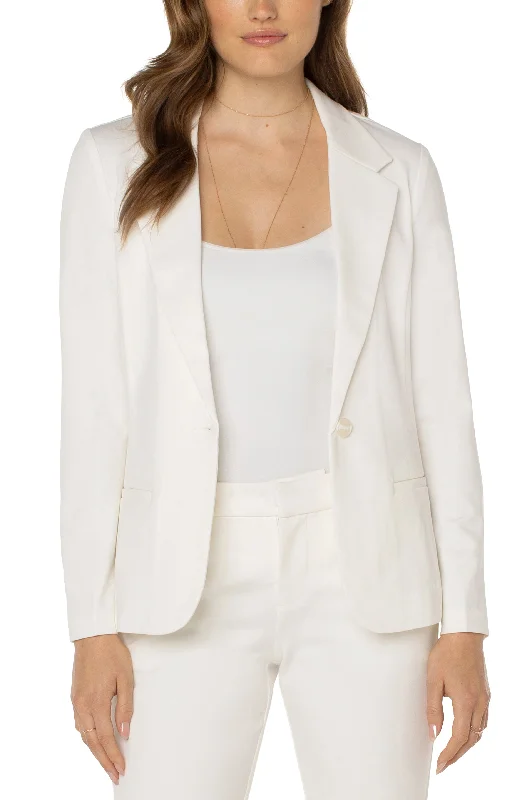 FITTED BLAZER SUPER STRETCH PONTE Women's Unique Blazer