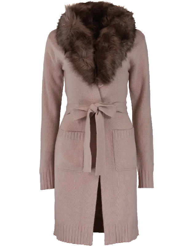 Faux Fur Cardigan Mesh Cardigan Canvas Denim