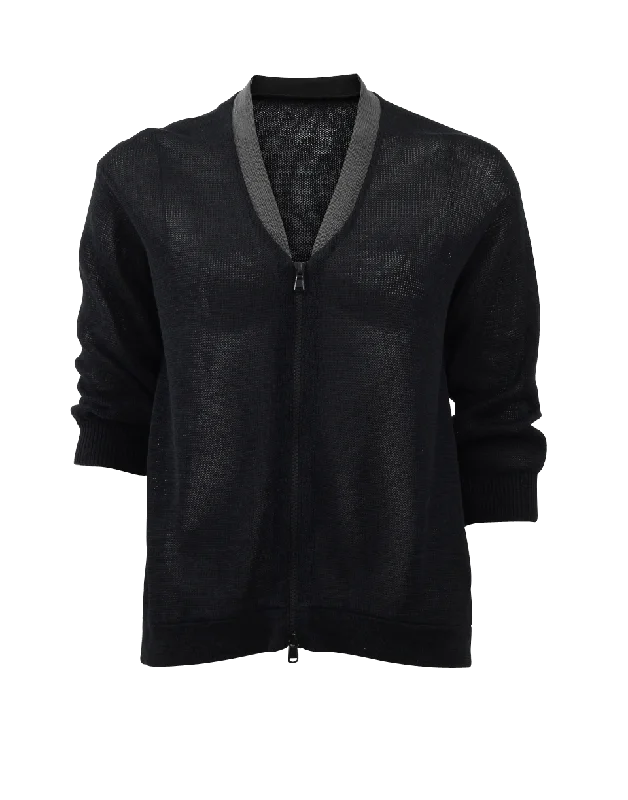 Monili Zip Cardigan Plaid Cardigan Polka Dot Checkered