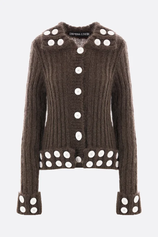 Starboard mohair blend cardigan Bright Pastel Dark
