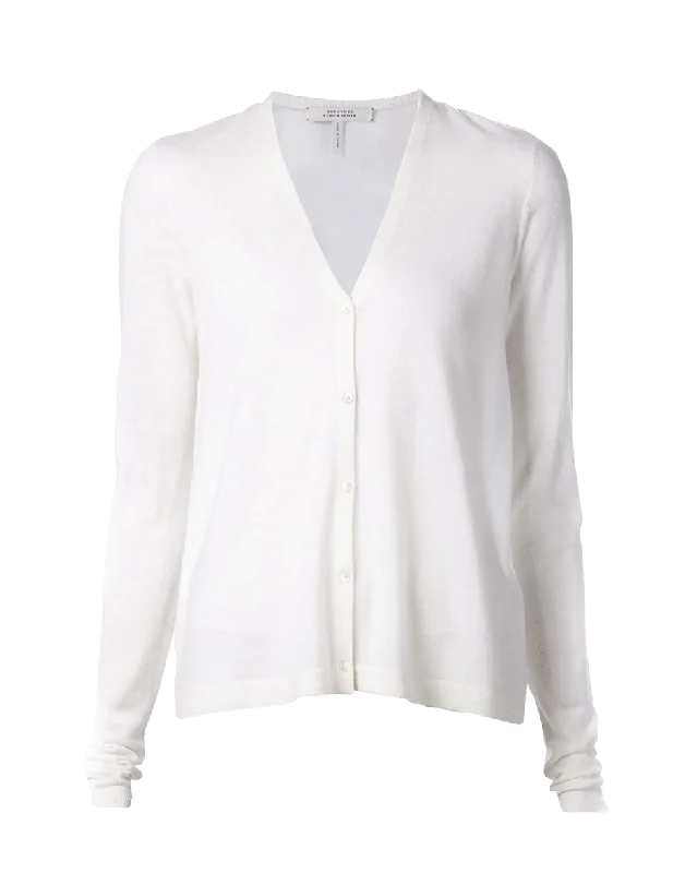 Sheer Back Cardigan Glossy Satin Silk