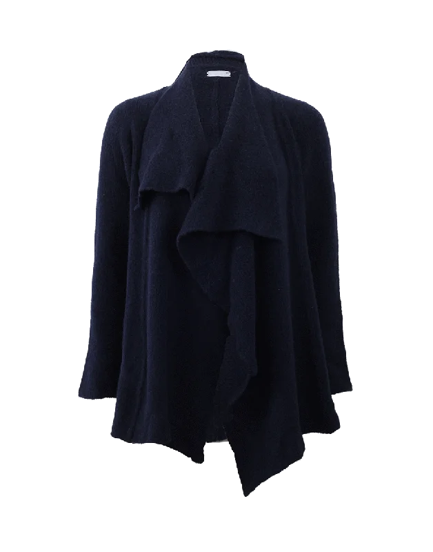 Open Front Cardigan Mesh Cardigan Canvas Denim