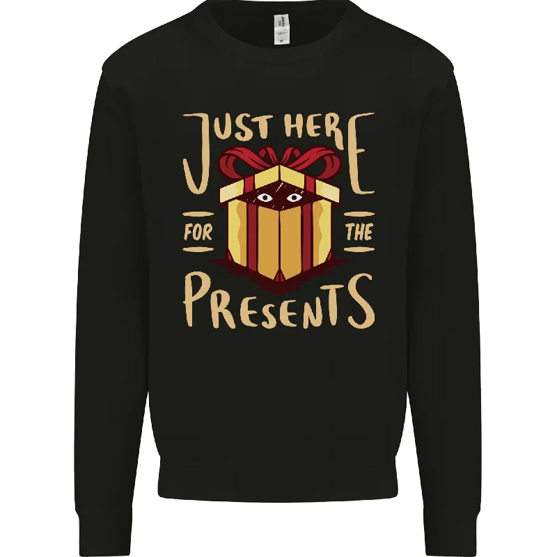 Christmas Just Here For the Presents Funny Mens Sweatshirt Jumper Hoodie with Lining Warm Insulated Christmas Just Here For the Presents Funny Mens Sweatshirt Jumper Hoodie with Lining Warm Insulated