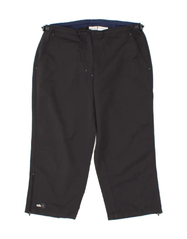 NIKE Womens Straight Capri Trousers US 8/10 Medium W30 L20 Navy Blue Trousers trendy modern NIKE Womens Straight Capri Trousers US 8/10 Medium W30 L20 Navy Blue Trousers trendy modern