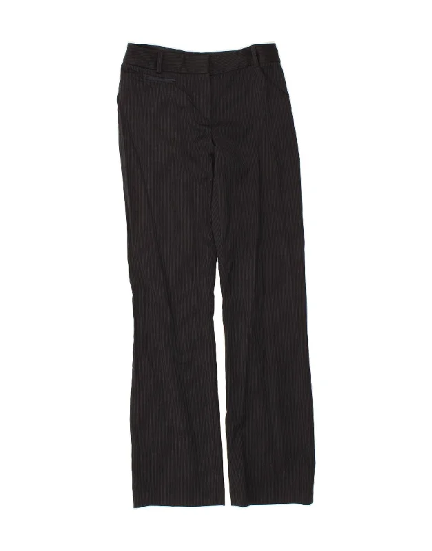 MASSIMO DUTTI Womens Straight Casual Trousers W28 L33 Navy Blue Striped Trousers Wedding White MASSIMO DUTTI Womens Straight Casual Trousers W28 L33 Navy Blue Striped Trousers Wedding White