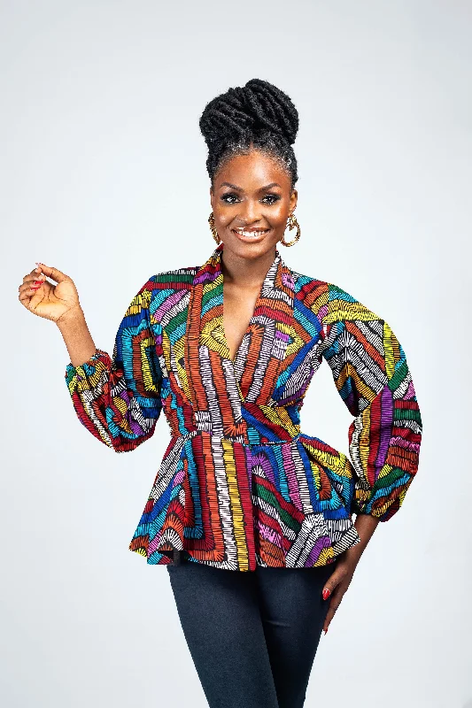 NONSO AFRICAN PRINT BLAZER Women's Designer Suit