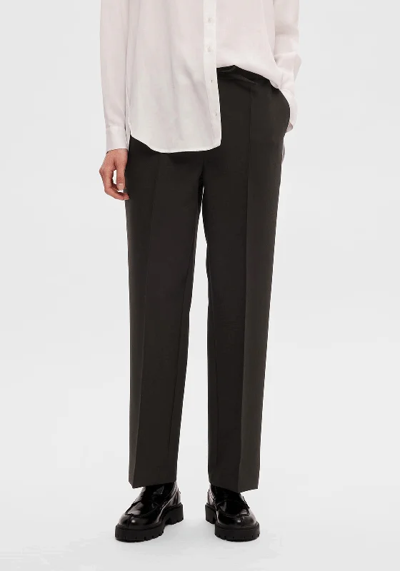 Selected Femme Vinnie High Rise Trouser, Black Trousers Spring Floral