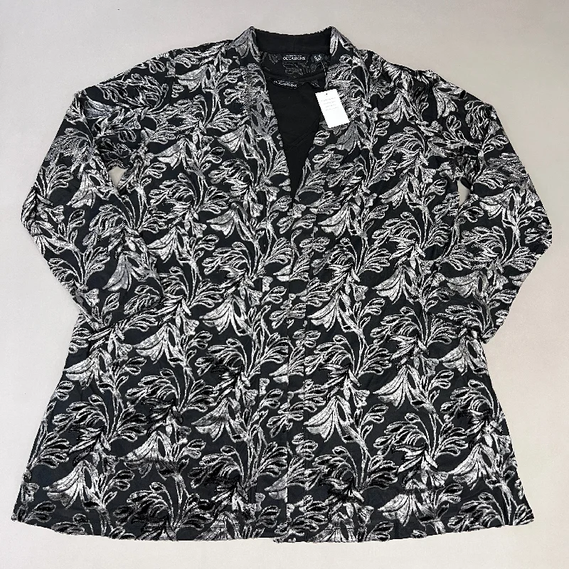 SUSAN GRAVER Knit Cardigan & Tank Set Women's Sz L Grey / Black A384258F19543 (New) Oversized Loose Flowy SUSAN GRAVER Knit Cardigan & Tank Set Women's Sz L Grey / Black A384258F19543 (New) Oversized Loose Flowy