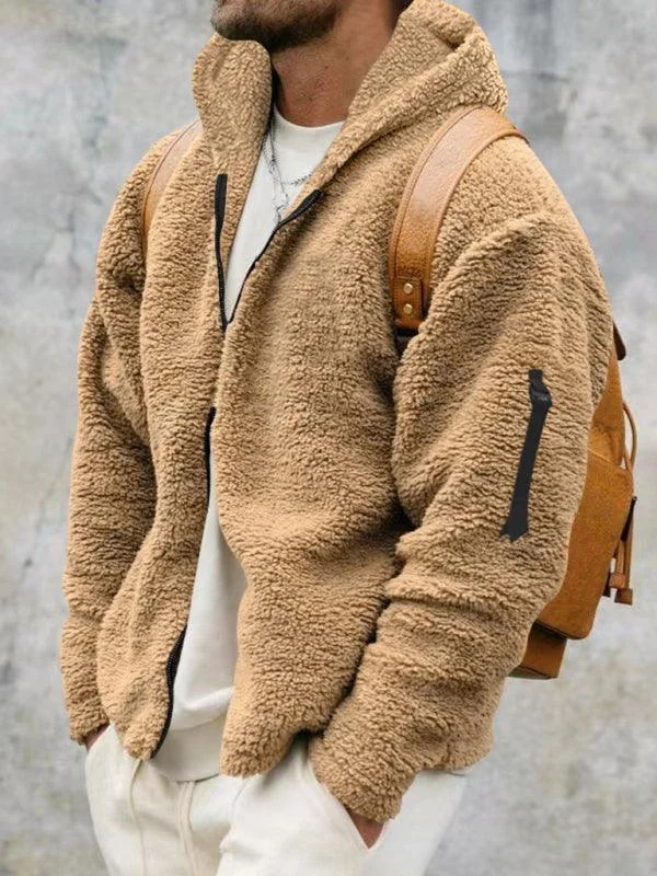 Hooded Fleece Men Winter Jacket Satin Jacket Silk Jacket Chiffon Jacket