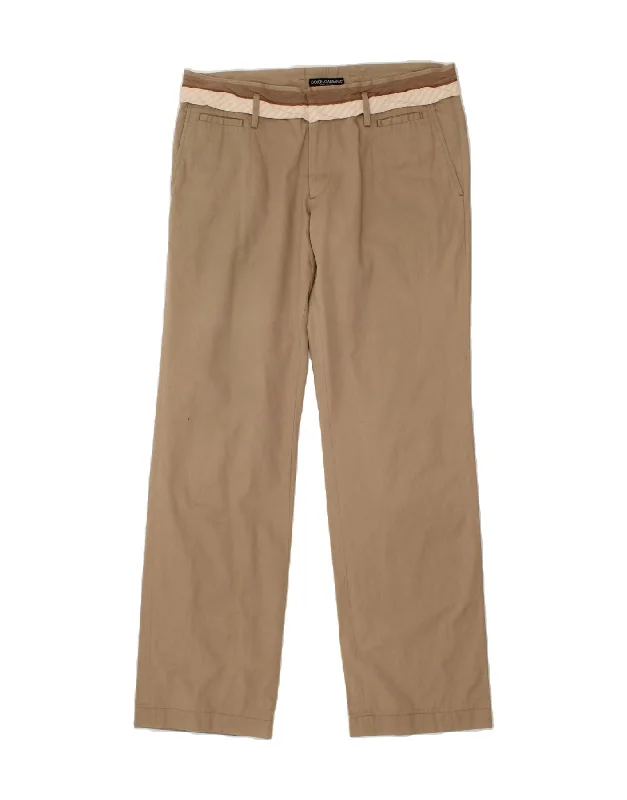 DOLCE & GABBANA Womens Straight Chino Trousers IT 50 XL W34 L33 Beige Trousers Top Rated DOLCE & GABBANA Womens Straight Chino Trousers IT 50 XL W34 L33 Beige Trousers Top Rated
