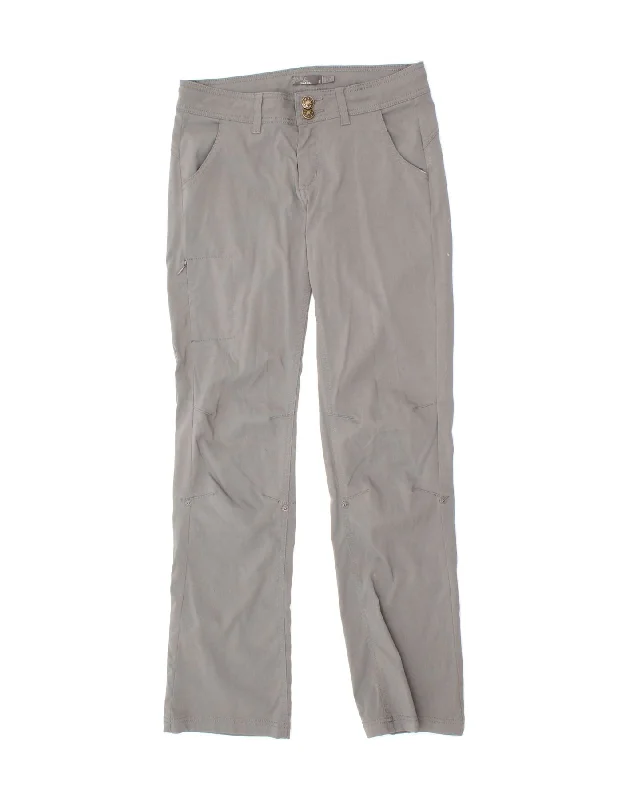 PRANA Womens Straight Hiking Trousers US 6 Medium W30 L31 Grey Trousers Travel Practical PRANA Womens Straight Hiking Trousers US 6 Medium W30 L31 Grey Trousers Travel Practical