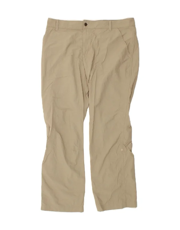 COLUMBIA Womens Bootcut Chino Trousers UK 16 Large W34 L30 Beige Nylon Trousers Palazzo Wide Leg COLUMBIA Womens Bootcut Chino Trousers UK 16 Large W34 L30 Beige Nylon Trousers Palazzo Wide Leg