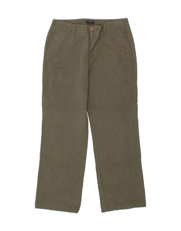 DOCKERS Womens Straight Chino Trousers US 8 Medium W32 L28 Green Cotton Trousers Leather Faux DOCKERS Womens Straight Chino Trousers US 8 Medium W32 L28 Green Cotton Trousers Leather Faux