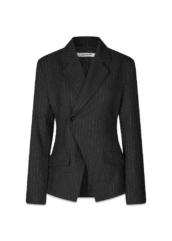 Clyde Blazer - Black Pinstripe Winter Women's Blazer