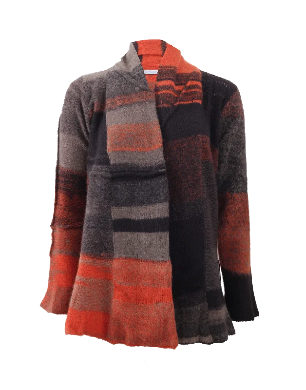 Patchwork Cardigan Spandex Rayon Corduroy