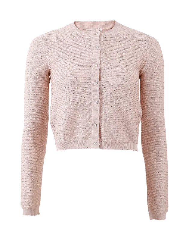 Cropped Sequin Cardigan Beaded Cardigan Sequined Faux Fur