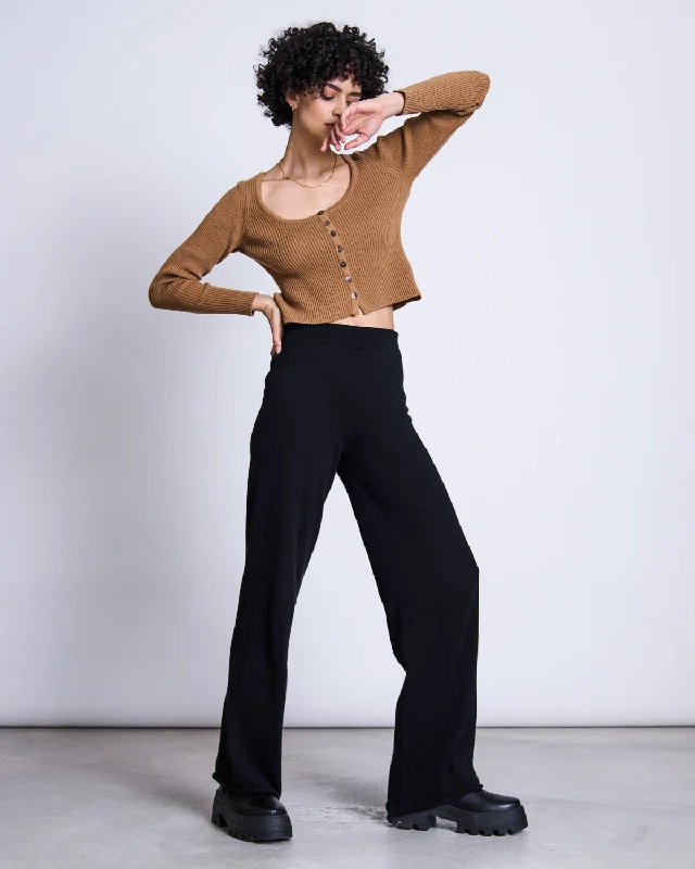CARDIGAN TAWI WOOD Mesh Blend Leather Blend Suede Blend