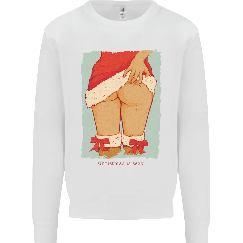 Christmas Is Sexy Funny Santa Xmas Mens Sweatshirt Jumper Hoodie with Patch Decorative Personalized Christmas Is Sexy Funny Santa Xmas Mens Sweatshirt Jumper Hoodie with Patch Decorative Personalized