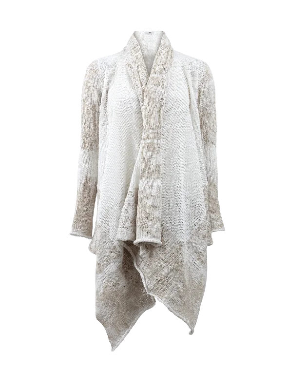 Drape Front Cardigan Nylon Fabric Polyester Fabric Spandex Fabric