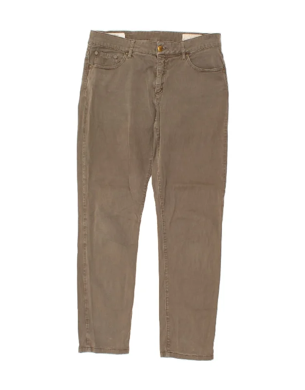 MARLBORO CLASSICS Womens Slim Casual Trousers W30 L30 Grey Cotton Trousers Designer Luxury MARLBORO CLASSICS Womens Slim Casual Trousers W30 L30 Grey Cotton Trousers Designer Luxury