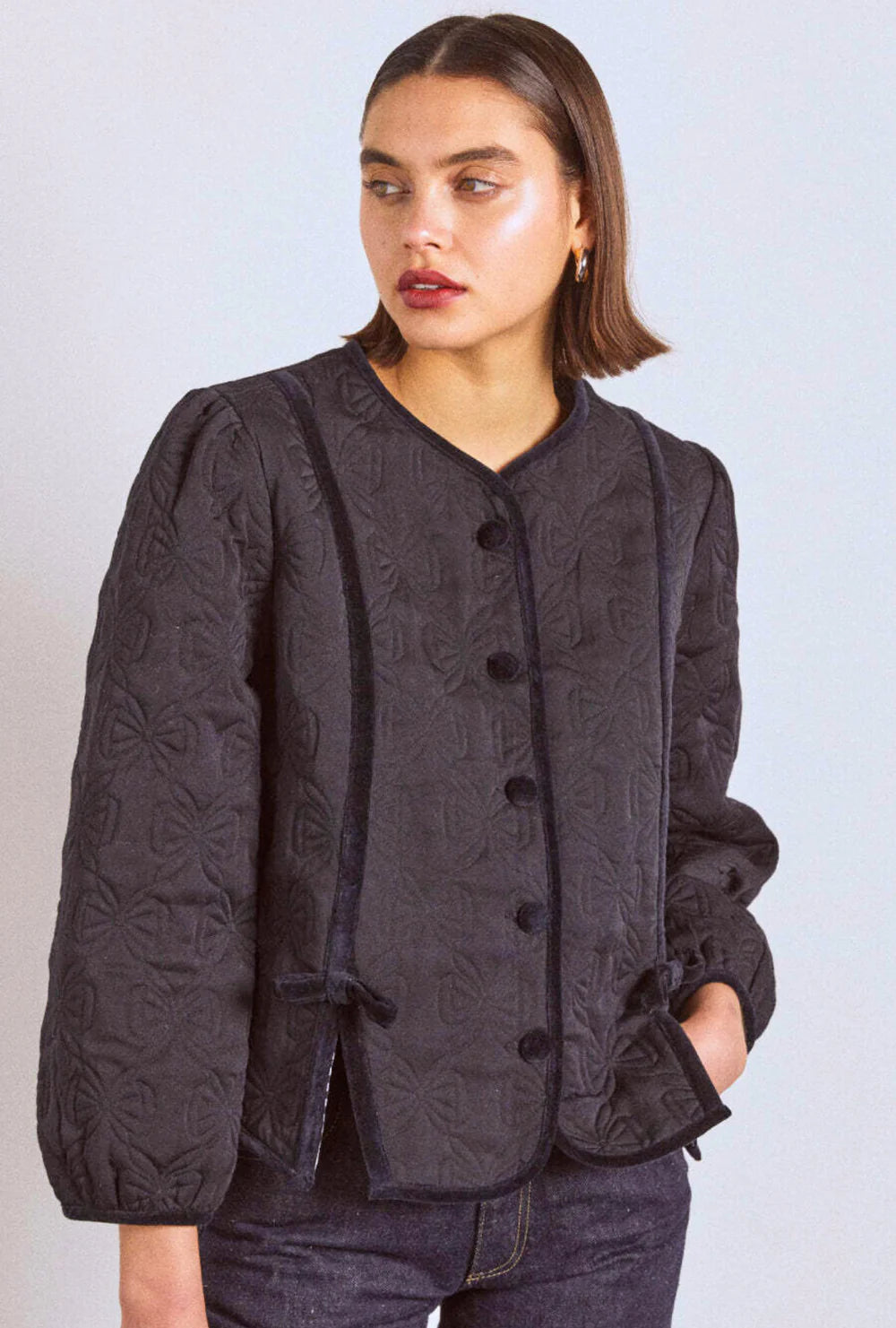 Diana Quilted Jacket Black Denim Jacket Leather Jacket Suede Jacket