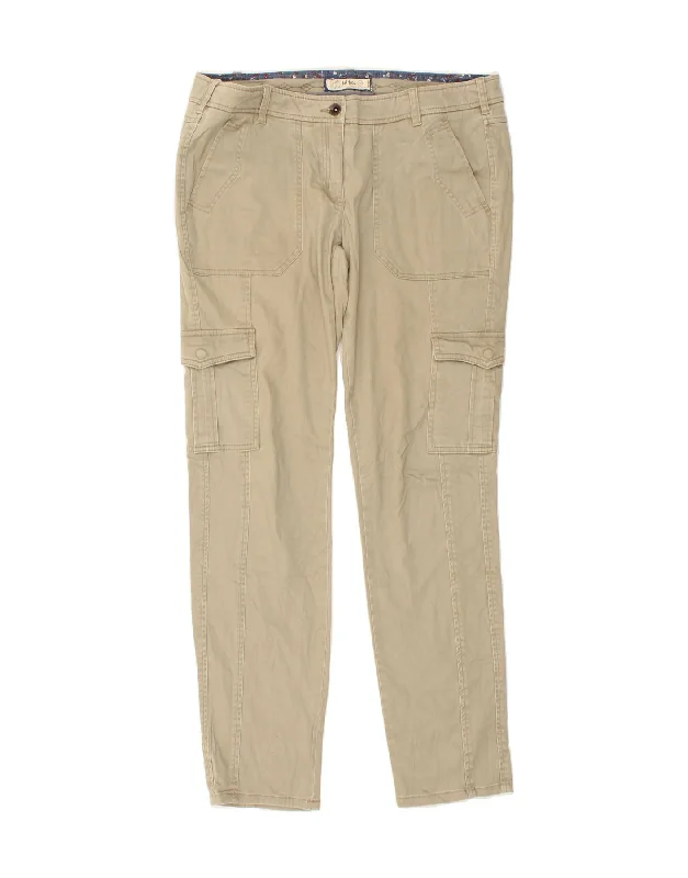 FAT FACE Womens Slim Fit Cargo Trousers UK 14 Large W36 L31 Beige Cotton High Waist Slim Fit Ankle Length FAT FACE Womens Slim Fit Cargo Trousers UK 14 Large W36 L31 Beige Cotton High Waist Slim Fit Ankle Length