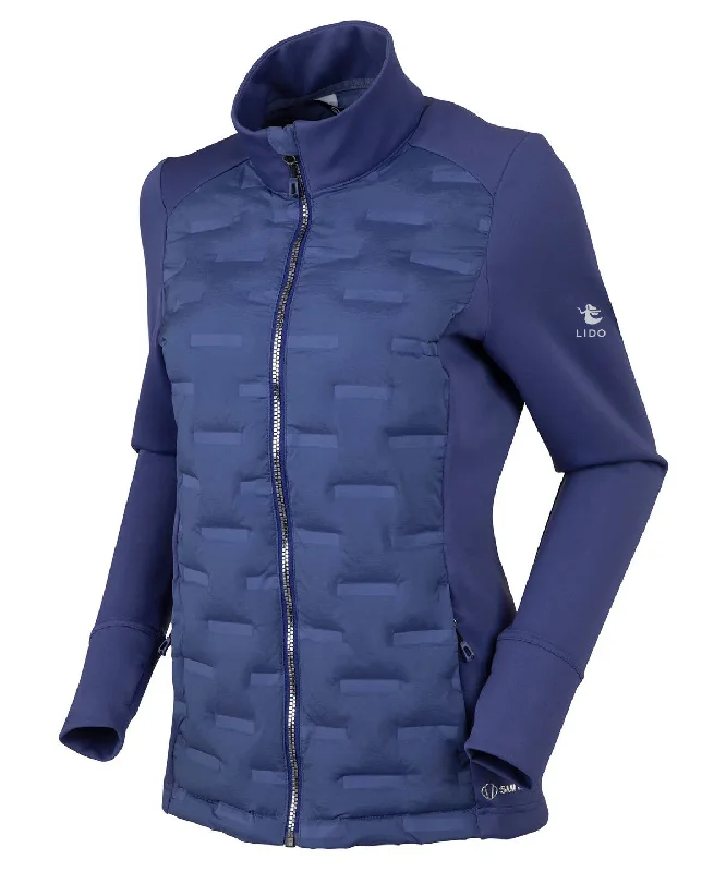 Sunice Ella 2.0 Hybrid Lightweight Thermal Stretch Jacket Notch Collar Jacket Peter Pan Collar Jacket Cowl Neck Jacket
