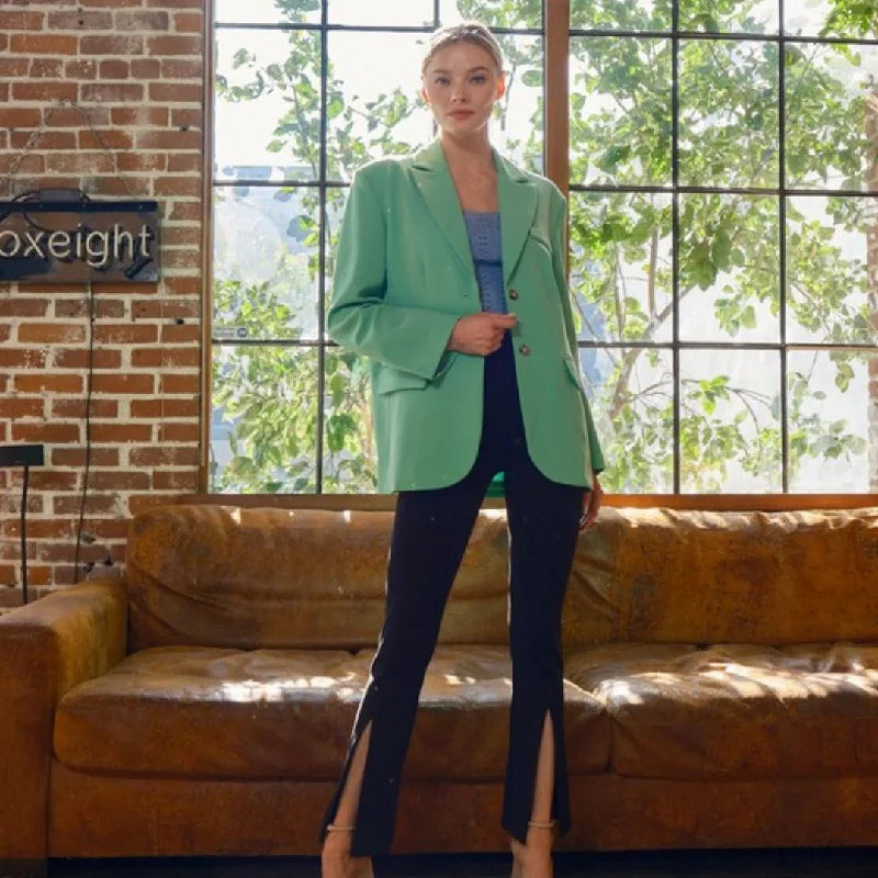 Oversized Blazer (Green) Women's Boutique Suit