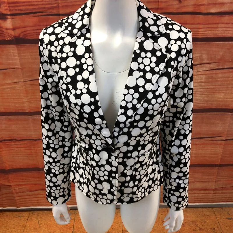 HARVE BENARD BLACK WHITE DOT DESIGN BLAZER SIZE S TCC Women's Boutique Suit