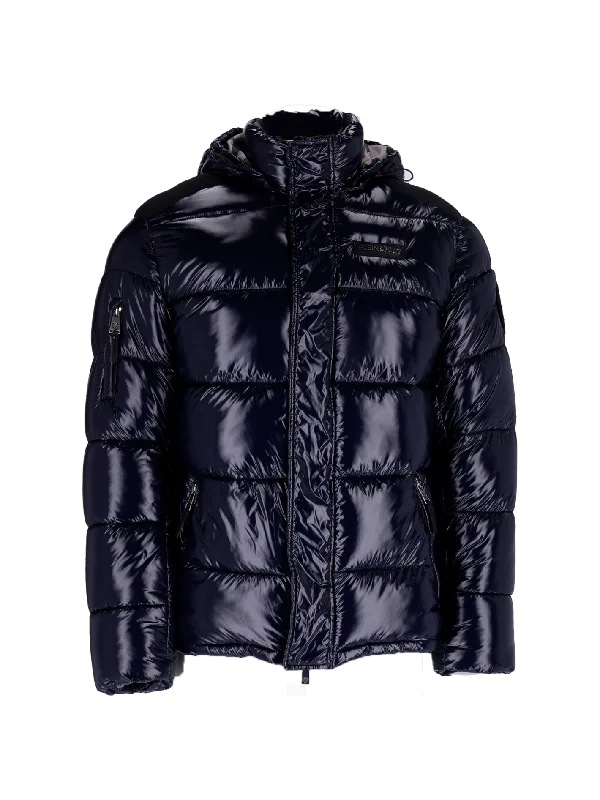 logo-print padded jacket Plaid Jacket Tartan Jacket Houndstooth Jacket