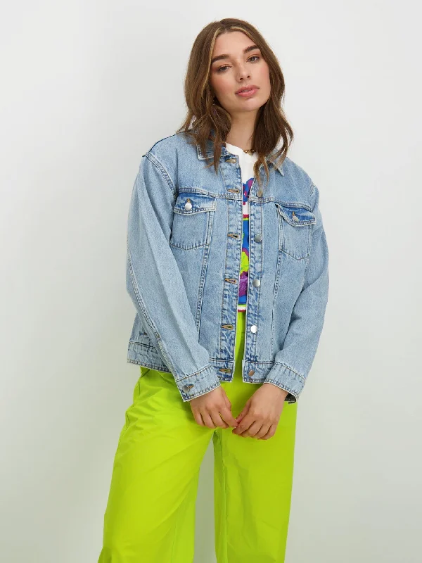 Γυναικείο τζάκετ τζιν VMHEART LS OVERSIZE DNM JACKET 10319572 | 10319572 Hoodie Zip-Up Jacket Button-Up Jacket Γυναικείο τζάκετ τζιν VMHEART LS OVERSIZE DNM JACKET 10319572 | 10319572 Hoodie Zip-Up Jacket Button-Up Jacket