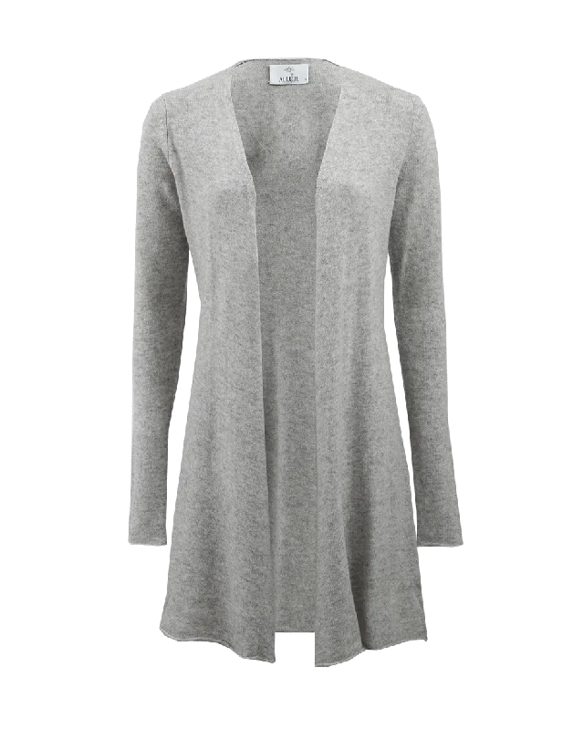 Long Open Drape Cardigan Bright Pastel Dark