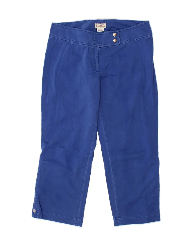 MICHAEL KORS Womens Straight Capri Trousers US 8 Medium W30 L22 Blue Trousers Office Stylish MICHAEL KORS Womens Straight Capri Trousers US 8 Medium W30 L22 Blue Trousers Office Stylish