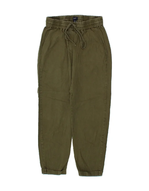 J. CREW Womens Slim Chino Trousers US 00 2XS W24 L26 Khaki Linen Trousers Favorite Customer J. CREW Womens Slim Chino Trousers US 00 2XS W24 L26 Khaki Linen Trousers Favorite Customer