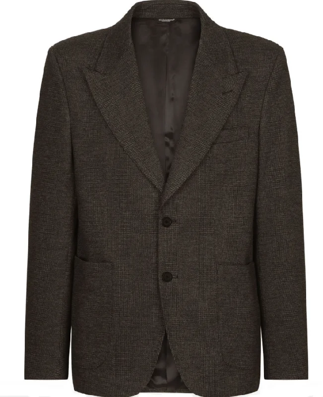 Dolce & Gabbana check-knit blazer Women's Trendy Jacket