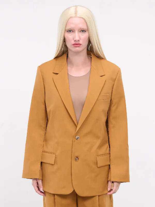 Structured Blazer (GIMA0259SU-UTWA20-PUMPKIN) Women's Casual Suit