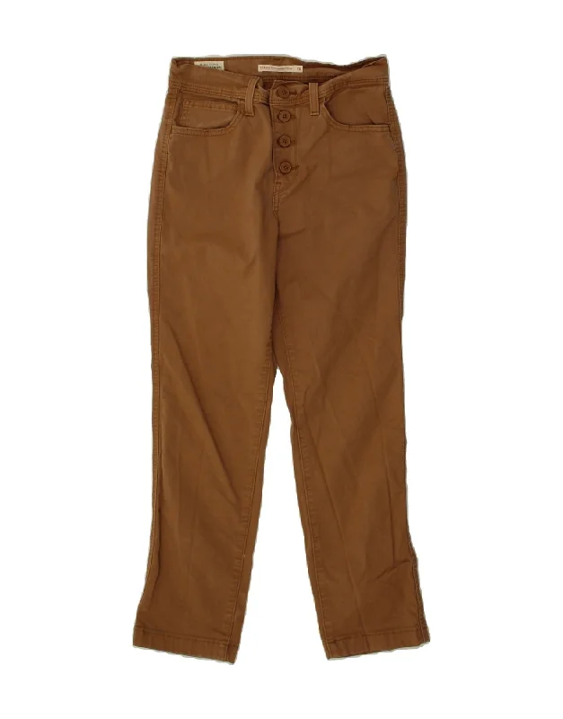 LEVI'S Womens 724 High Waist Straight Cropped Trousers W28 L25 Brown Trousers New Arrival LEVI'S Womens 724 High Waist Straight Cropped Trousers W28 L25 Brown Trousers New Arrival