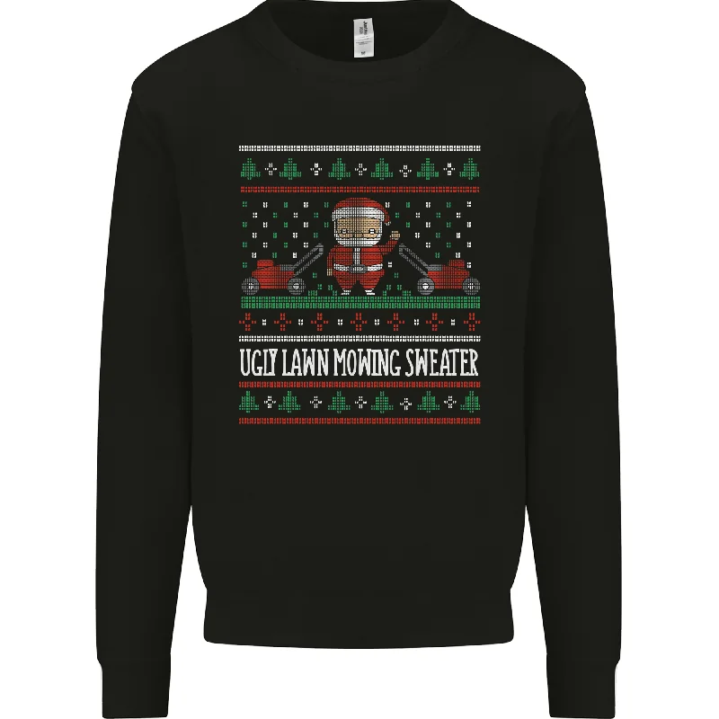 Christmas Lawnmower Funny Gardener Xmas Mens Sweatshirt Jumper Hoodie with Fur Luxurious Winter Christmas Lawnmower Funny Gardener Xmas Mens Sweatshirt Jumper Hoodie with Fur Luxurious Winter