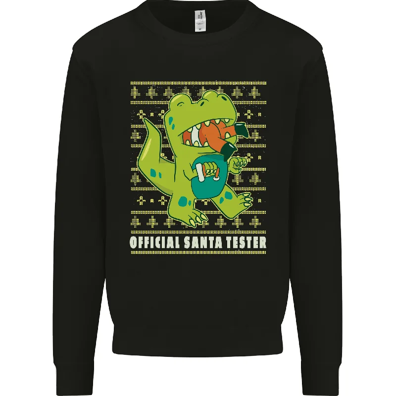 Christmas Official Santa T-Rex Dinosaur Mens Sweatshirt Jumper Hoodie with Velcro Closure Adjustable Secure Christmas Official Santa T-Rex Dinosaur Mens Sweatshirt Jumper Hoodie with Velcro Closure Adjustable Secure