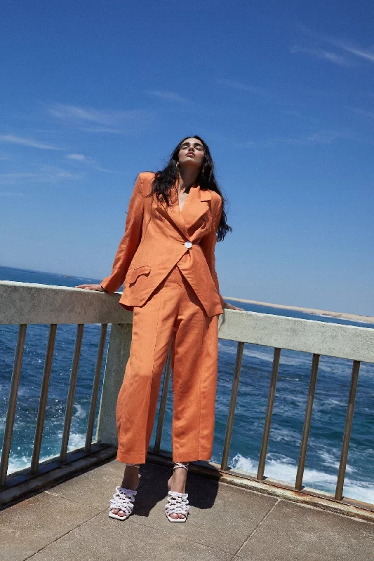 Magnolia Blazer Orange Women's Luxury Jacket