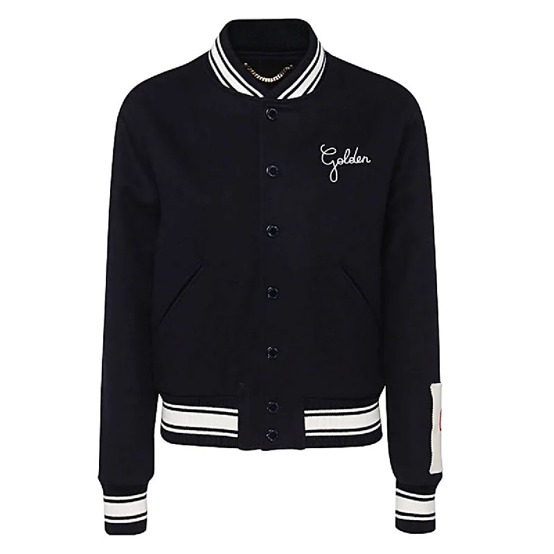 Golden Goose Jackets Blue Faux Fur Jacket Real Fur Jacket Shearling Jacket