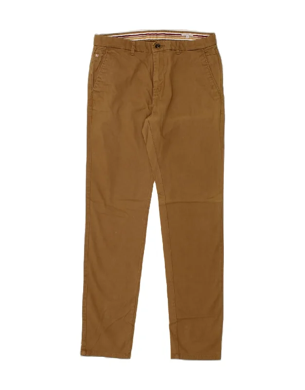 JULES Womens Slim Chino Trousers EU 40 Medium W34 L32 Brown Cotton Trousers Culottes Wide Leg JULES Womens Slim Chino Trousers EU 40 Medium W34 L32 Brown Cotton Trousers Culottes Wide Leg