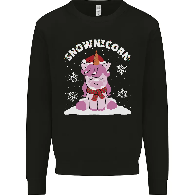 Christmas Snowicorn Funny Xmas Unicorn Mens Sweatshirt Jumper Hoodie with Logo Branding Identity Christmas Snowicorn Funny Xmas Unicorn Mens Sweatshirt Jumper Hoodie with Logo Branding Identity